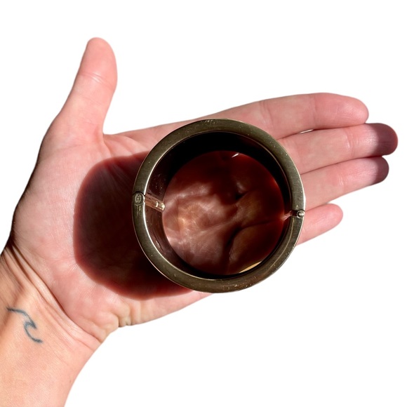 CHANEL Black Quilted Lambskin Leather Cuff Bracelet w/ Pin Side Closure - Picture 12 of 14